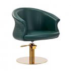 Hairdressing Chair GABBIANO WERSAL GOLD green
